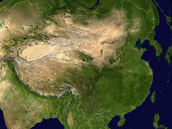 NASA World Wind Screenshot of China